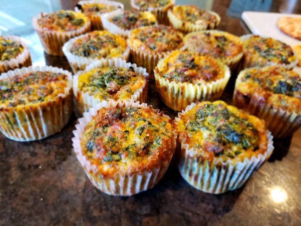 Spinach, sausage and Egg muffins - low carb - keto