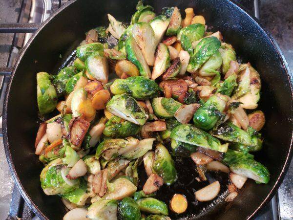 Balsamic Vinegar Brussel Sprouts