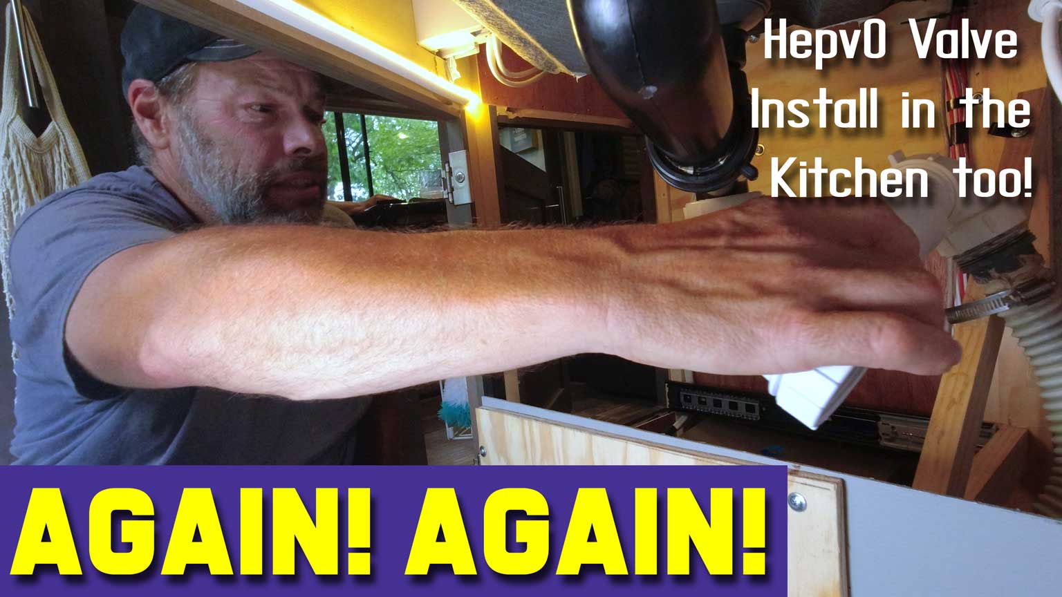 2nd time’s a CHARM!- Installing the HepvO valve in the kitchen sink – E92