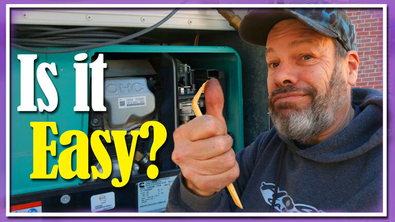 Onan Propane Generator Oil and Spark Plug Change |e170